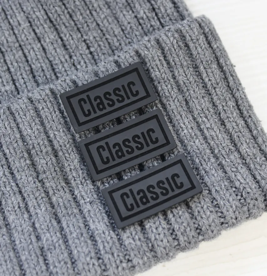 Нашивка "Classic" 30*15 мм чорного кольору-2