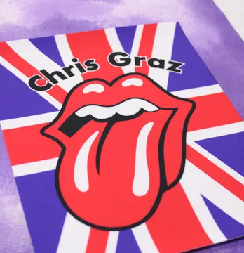 Нашивка тканева "Chris Graz" Язик 18*23 см 
