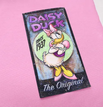 Нашивка тканева "Daisy Duck" 13*25 см