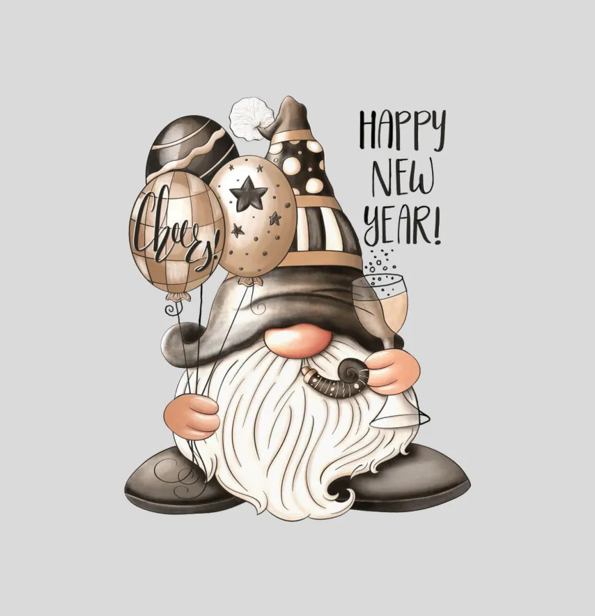 Термоналіпка "Гном" happy new year 15,5*19 см-1