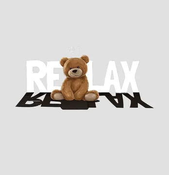 Термонаклейка "Just relax" 19*8,7 см