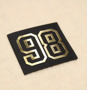 Нашивка "98" 45*50мм черного цвета