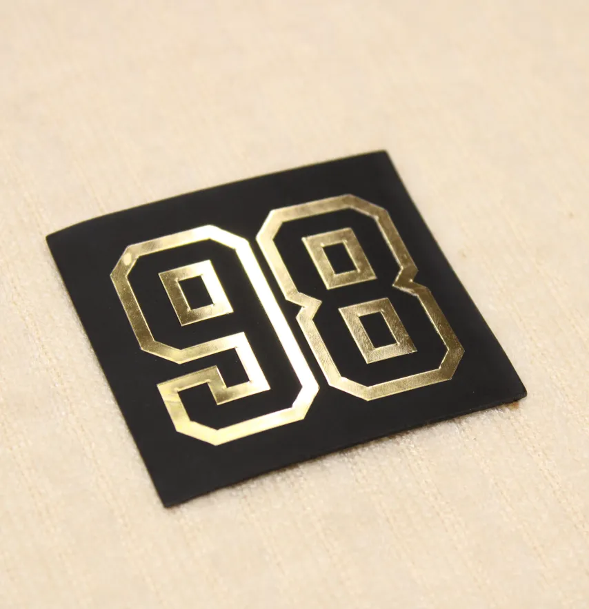 Нашивка "98" 45*50 мм чорного кольору-0