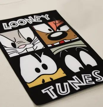 Нашивка тканева "Looney tunes" 13,5*20 см