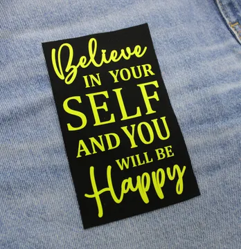 Нашивка "Believe in yourself" 80*140 мм 