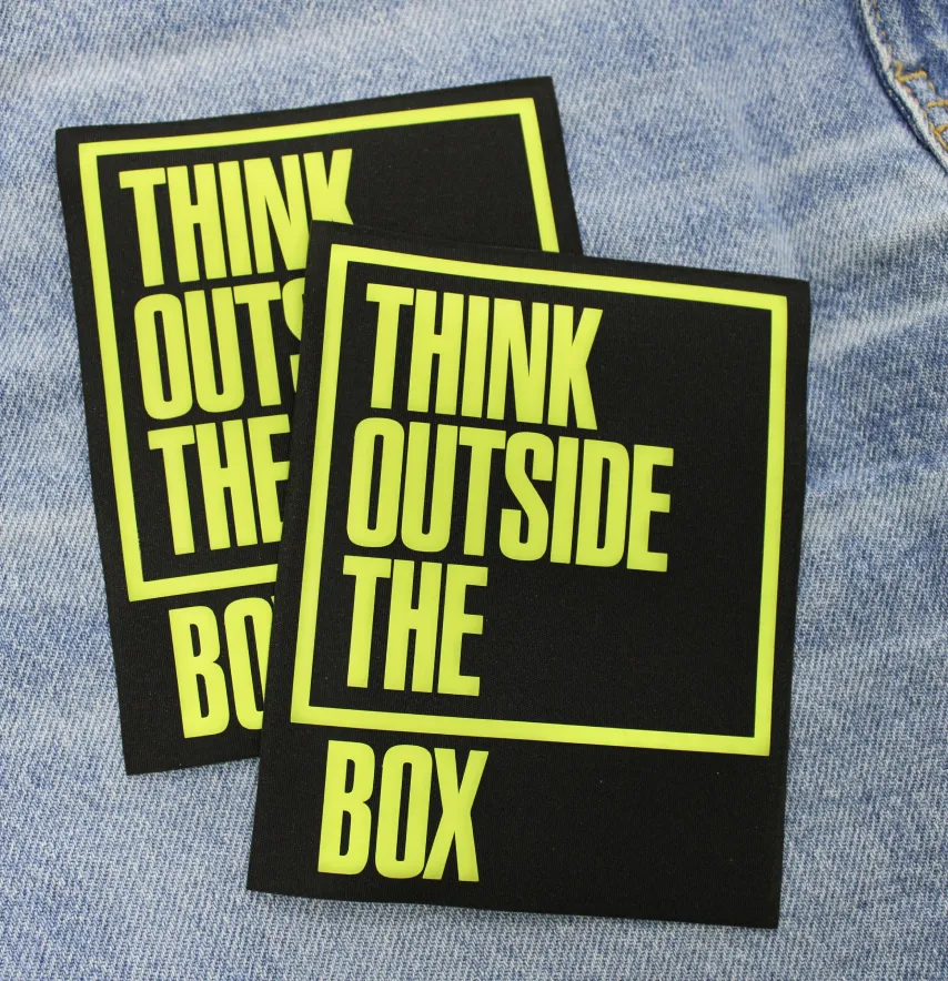 Нашивка "Think outside the box" 95*120 мм-1