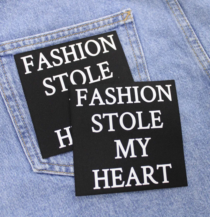Нашивка "Fashion stole" 100*100 мм чорного кольору-1