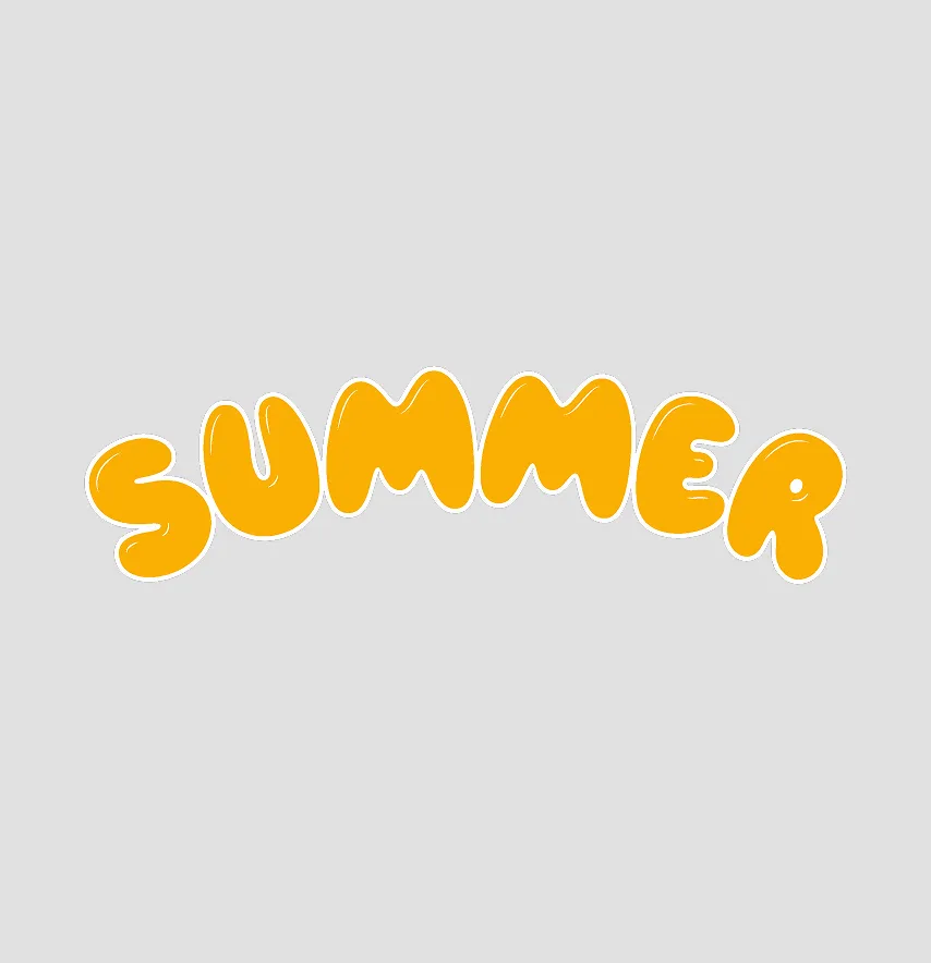 Термоналіпка "Summer" 17,5*5 см жовтого кольору-0