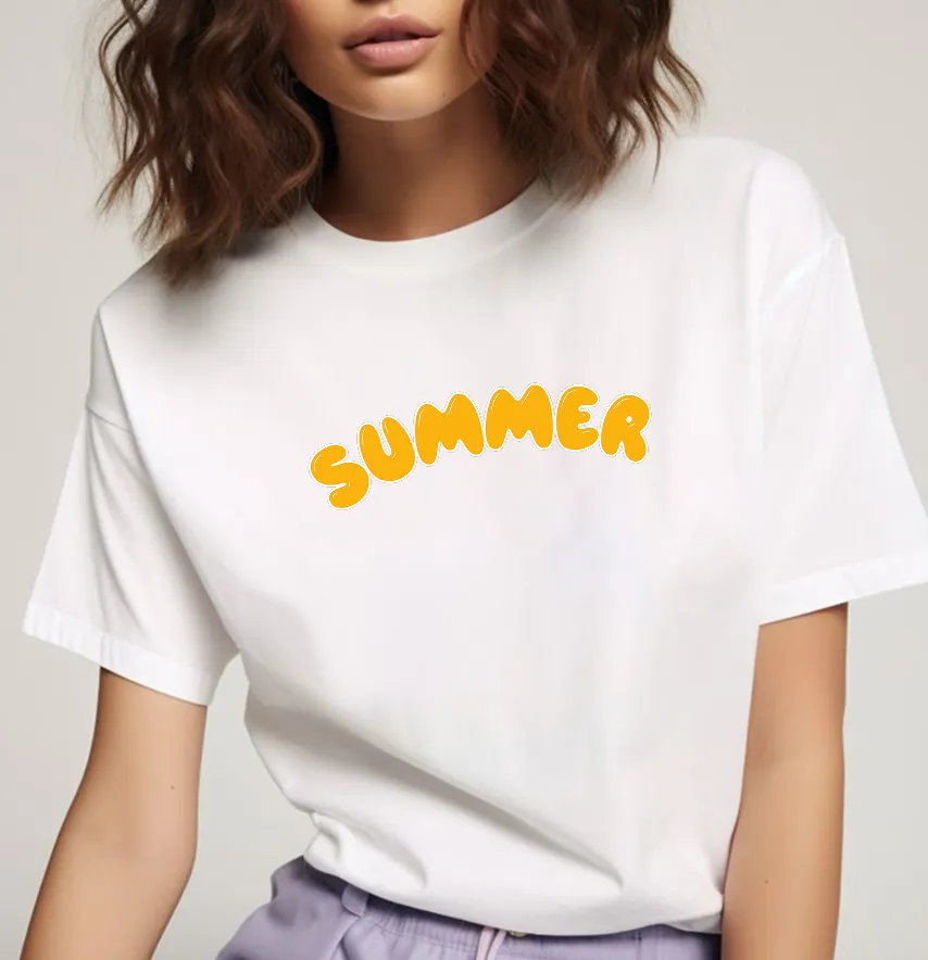 Термоналіпка "Summer" 17,5*5 см жовтого кольору-1