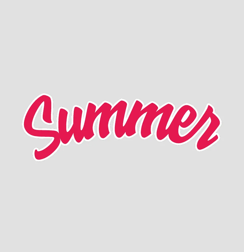 Термоналіпка "Summer" 17,5*6 см рожевого кольору-0
