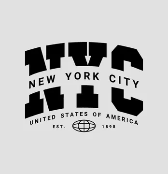 Термонаклейка "NYC New York City" USA 19*14,5 см черного цвета