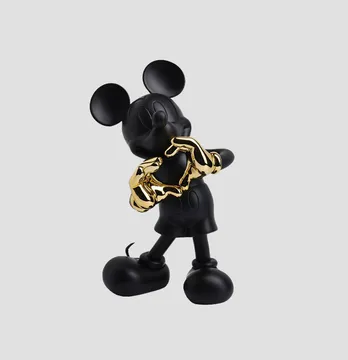 Термонаклейка "Mickey" черный 11*19 см