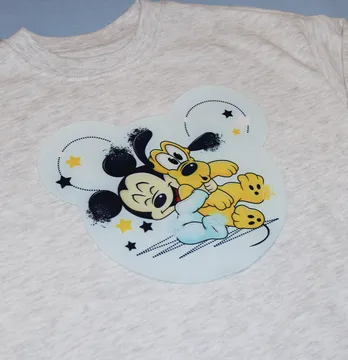 Нашивка тканева фігурна "Mickey Goofy діти" 20 см