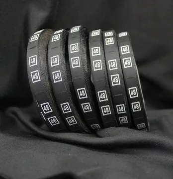 Размерник из черной тафты 48 (40 м)