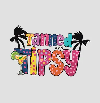 Термоналіпка "Tanned and tipsy" 22*13,5 см