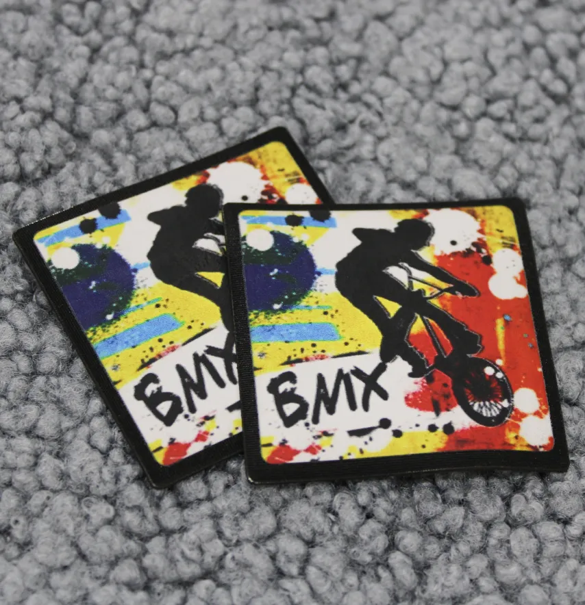 Нашивка "BMX" бризки 55*55 мм-1
