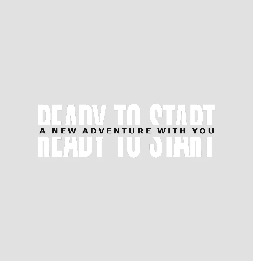 Термоналіпка "Ready to start" 19*5 см білого кольору-0