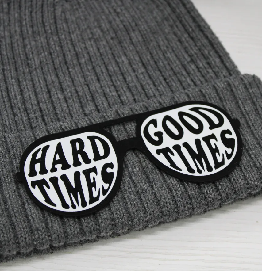 Нашивка "Окуляри" Hard times 120*50 мм-0