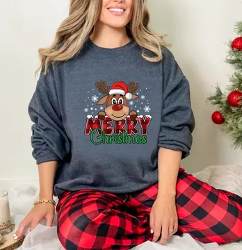 Термоналіпка "Merry christmas" олень 18*19 см