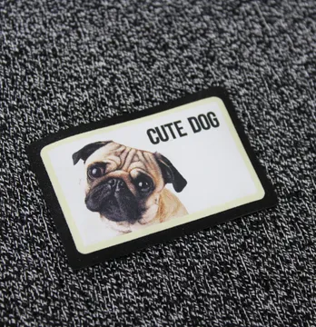 Нашивка "Cute Dog" мопс 60*40 мм 
