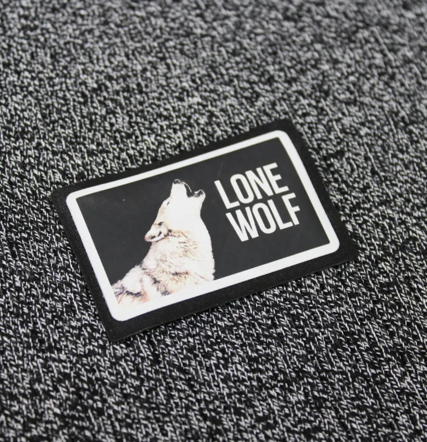 Нашивка "Lone Wolf" вовк 60*40 мм-0
