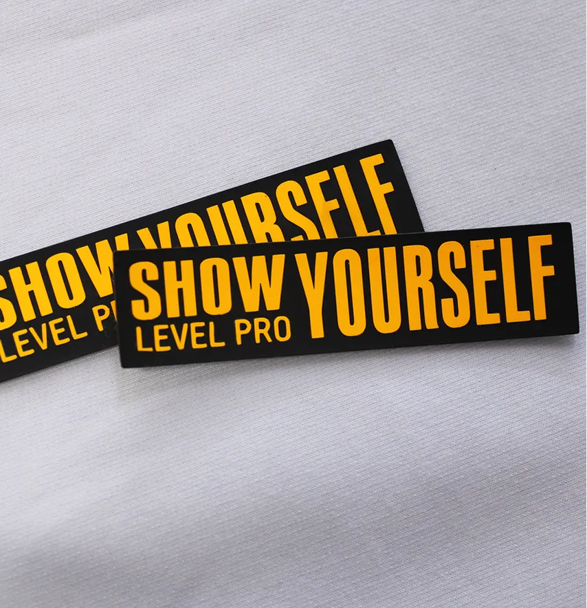 Нашивка "Show Yourself" 80*20 мм помаранчевого кольору-2