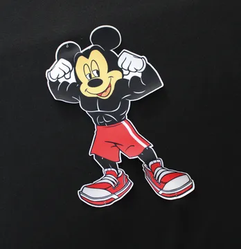 Нашивка тканева фігурна "Mickey боксер" 14,5*23 см