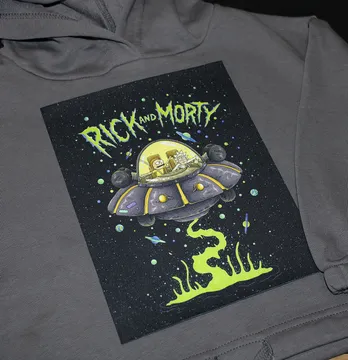 Нашивка тканева "Rick and Morty" 18*23 см 