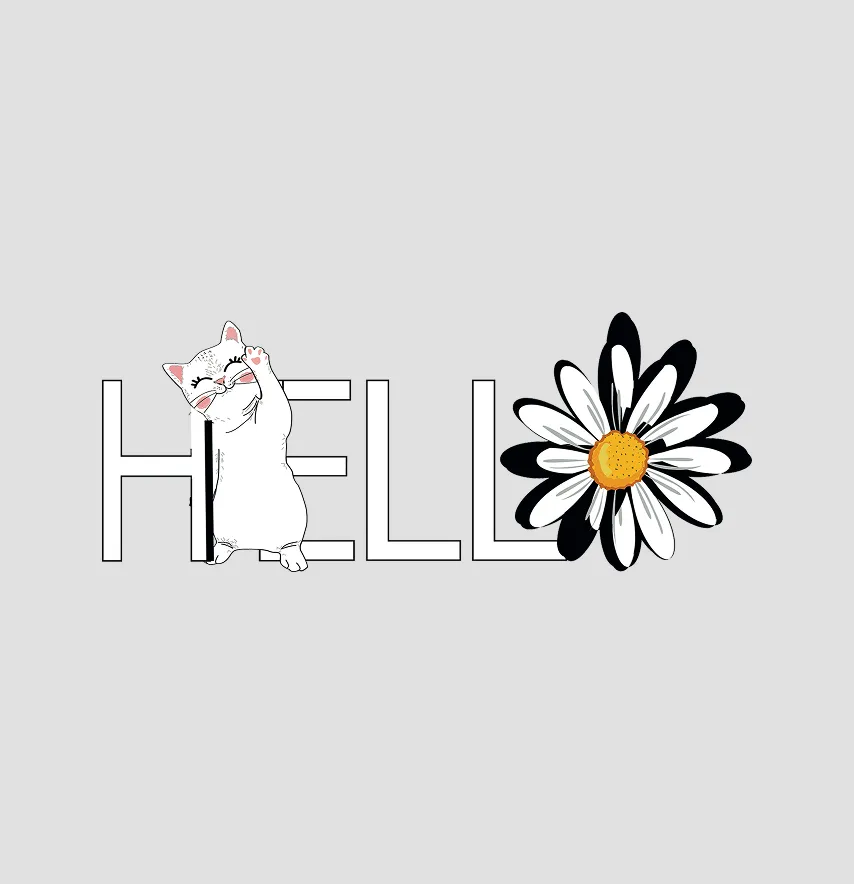 Термонаклейка "Hello" 10*4 см-0