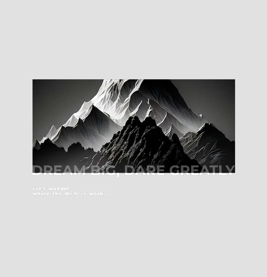 Термонаклейка "Горы" dream big 19*11 см-0
