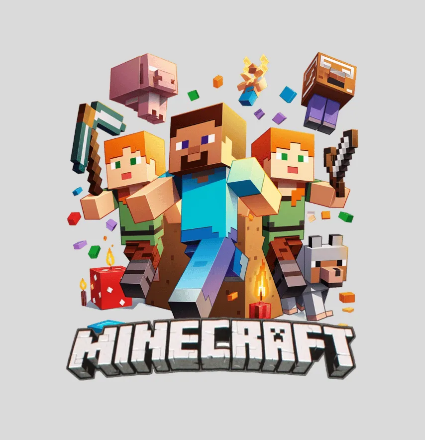 Термоналіпка "Minecraft" Всі 17,5*19 см-1