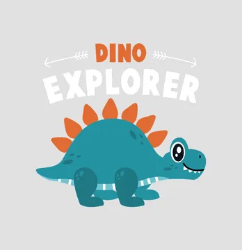 Термонаклейка "Dino explorer" 14*13,5 см