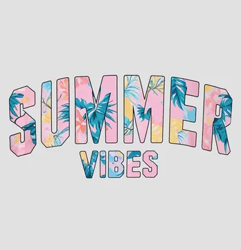 Термонаклейка "Summer vibes" 28*13 см