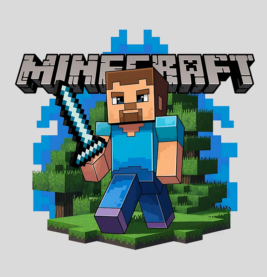 Термоналіпка "Minecraft" Стів 19*17 см-1