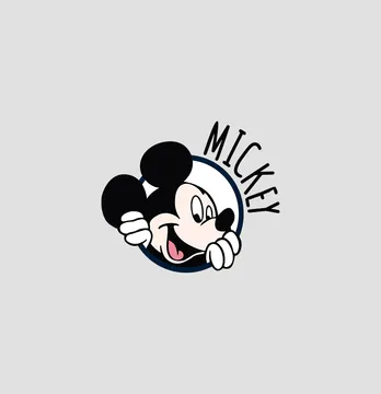 Термонаклейка "Mickey в кружочке" 5*4,5 см