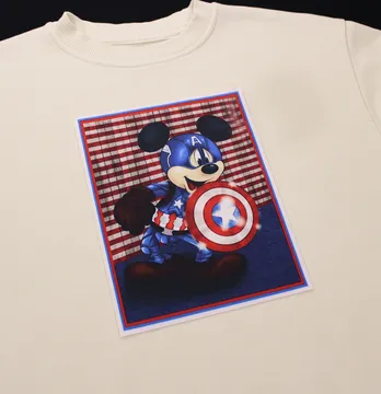 Нашивка тканева "Mickey" капітан Америка 15*20 см