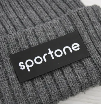 Нашивка "Sportone" 60*25 мм чорного кольору з білим