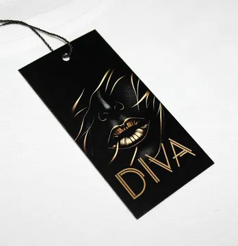 Бирка картонная "Diva" 50*100 мм
