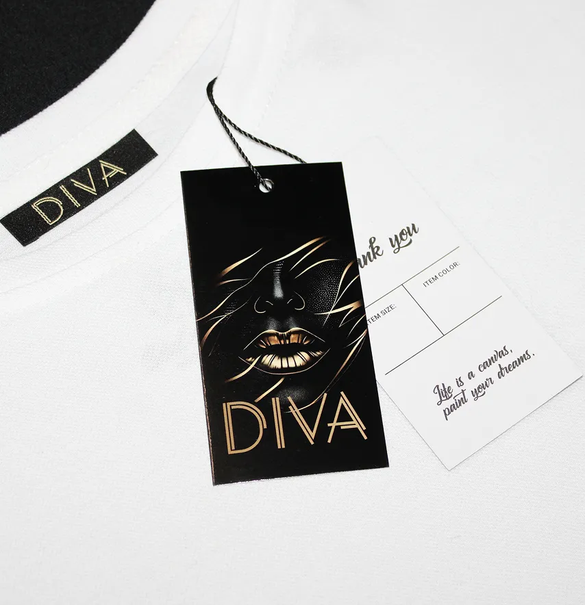 Бирка картонная "Diva" 50*100 мм-1