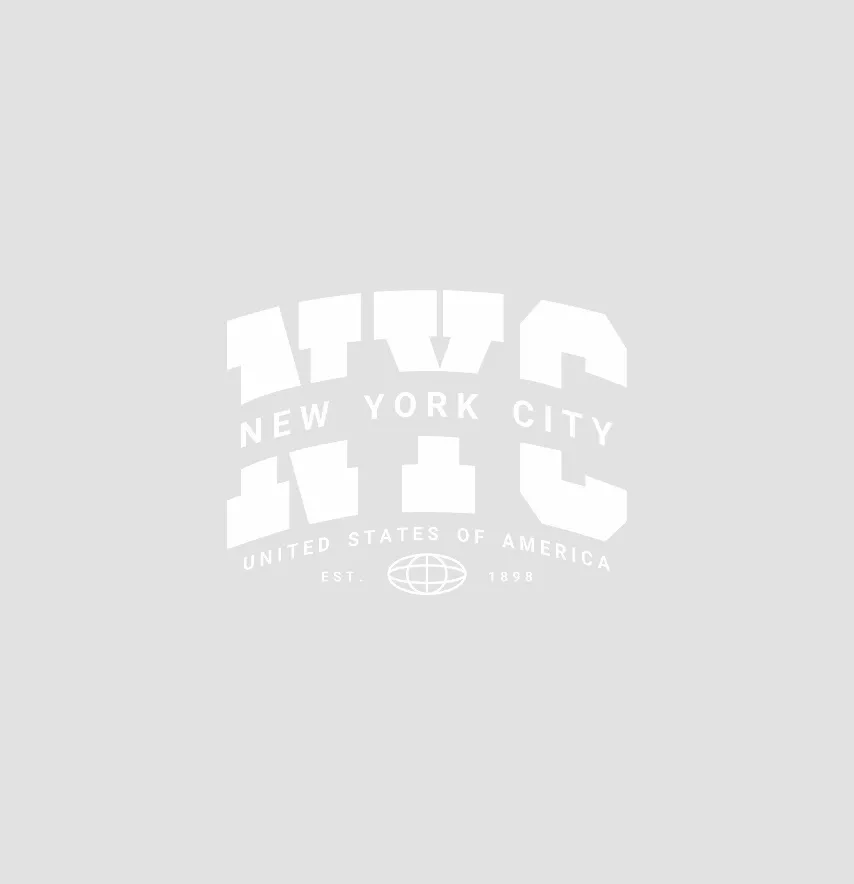 Термоналіпка "NYC new york city" USA 6*4,5 см білого кольору-0