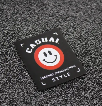 Нашивка "Casual style" 50*60мм красного цвета