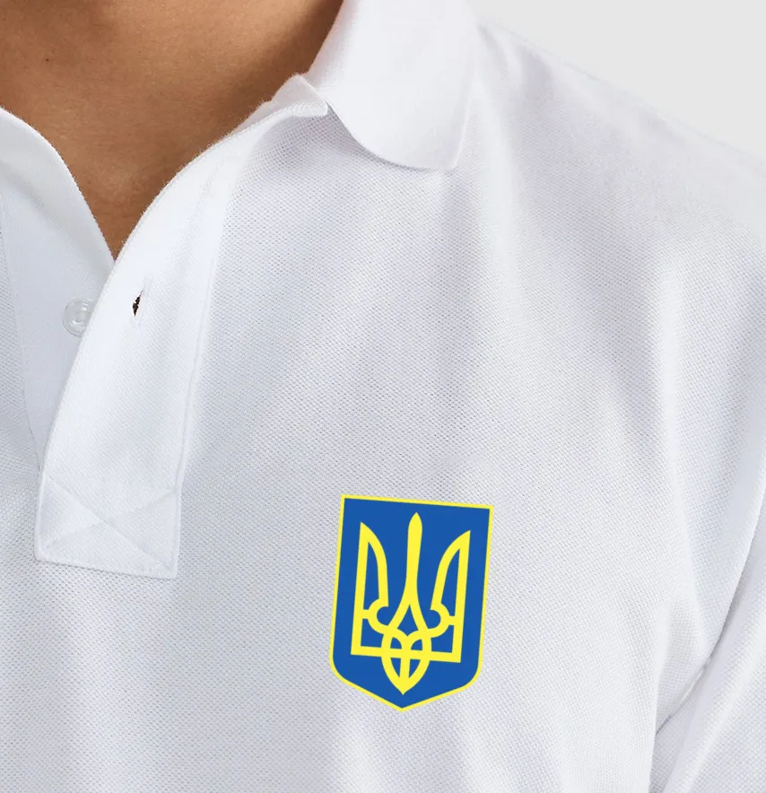 Термонаклейка "Герб Украины" с рамкой 6*4,3 см-1