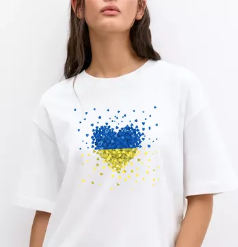 Термоналіпка "Серце Україна" 19*19 см