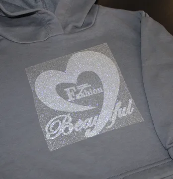 Термоаппликация из глитера "Beautiful fashion" 16*16 см