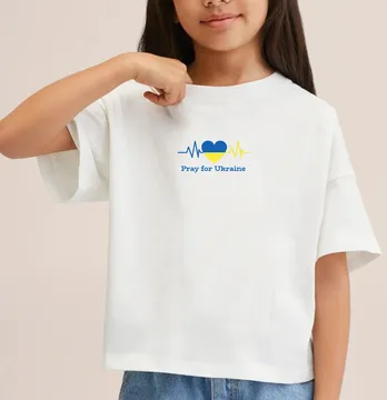 Термоналіпка "Pray for Ukraine" 5*2,5 cм