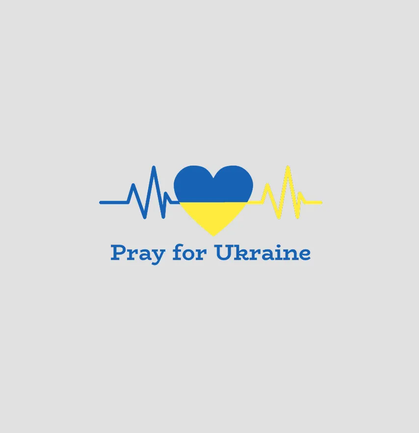 Термоналіпка "Pray for Ukraine" 5*2,5 cм-1