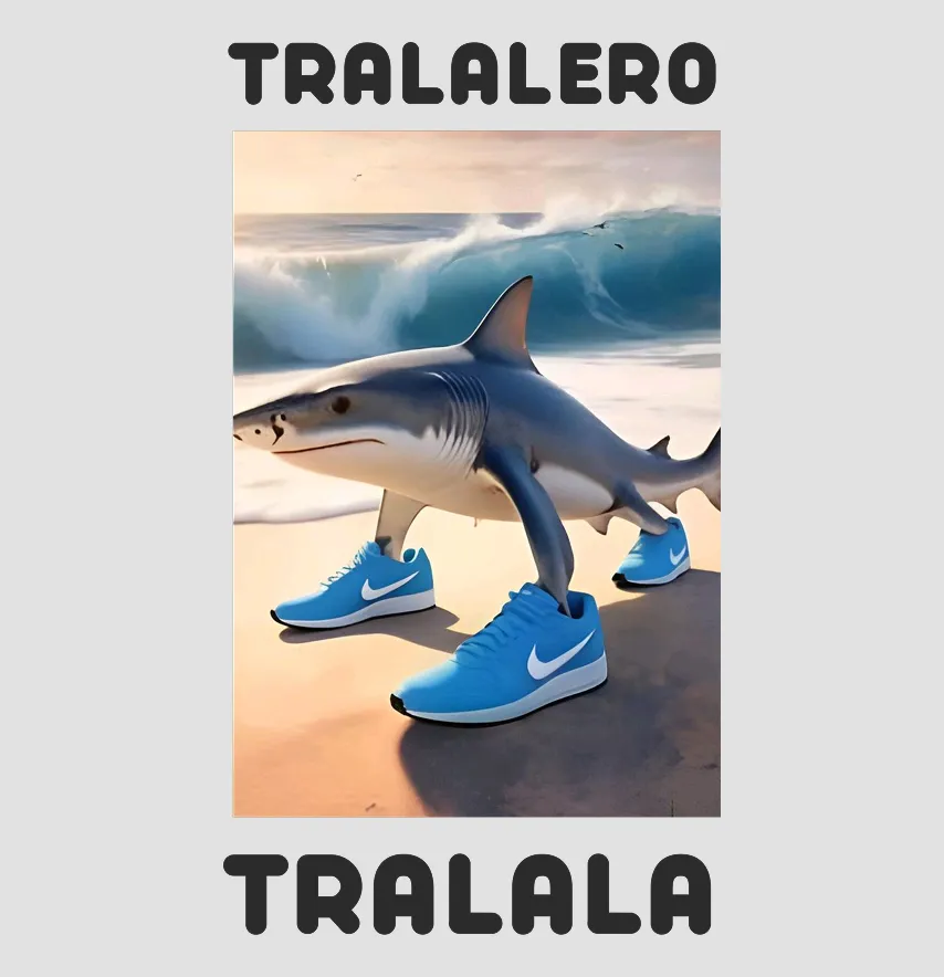 Термонаклейка "Tralalero tralala" 14,5*25 см-1