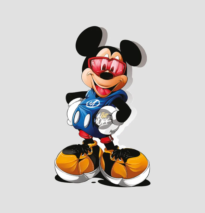 Термоналіпка "Mickey" у синьому 11*18,5 см-0