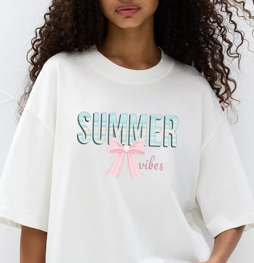 Термоналіпка "Summer vibes" бантик 21*14 см-1