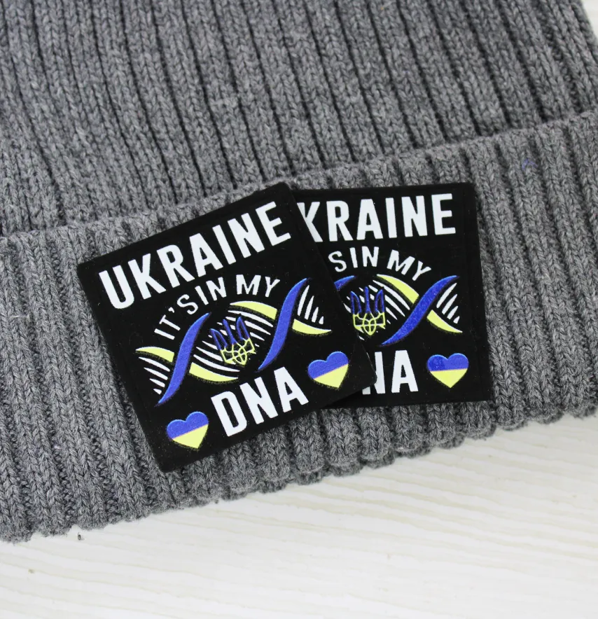 Нашивка "Ukraine DNA" 50*50 мм-1